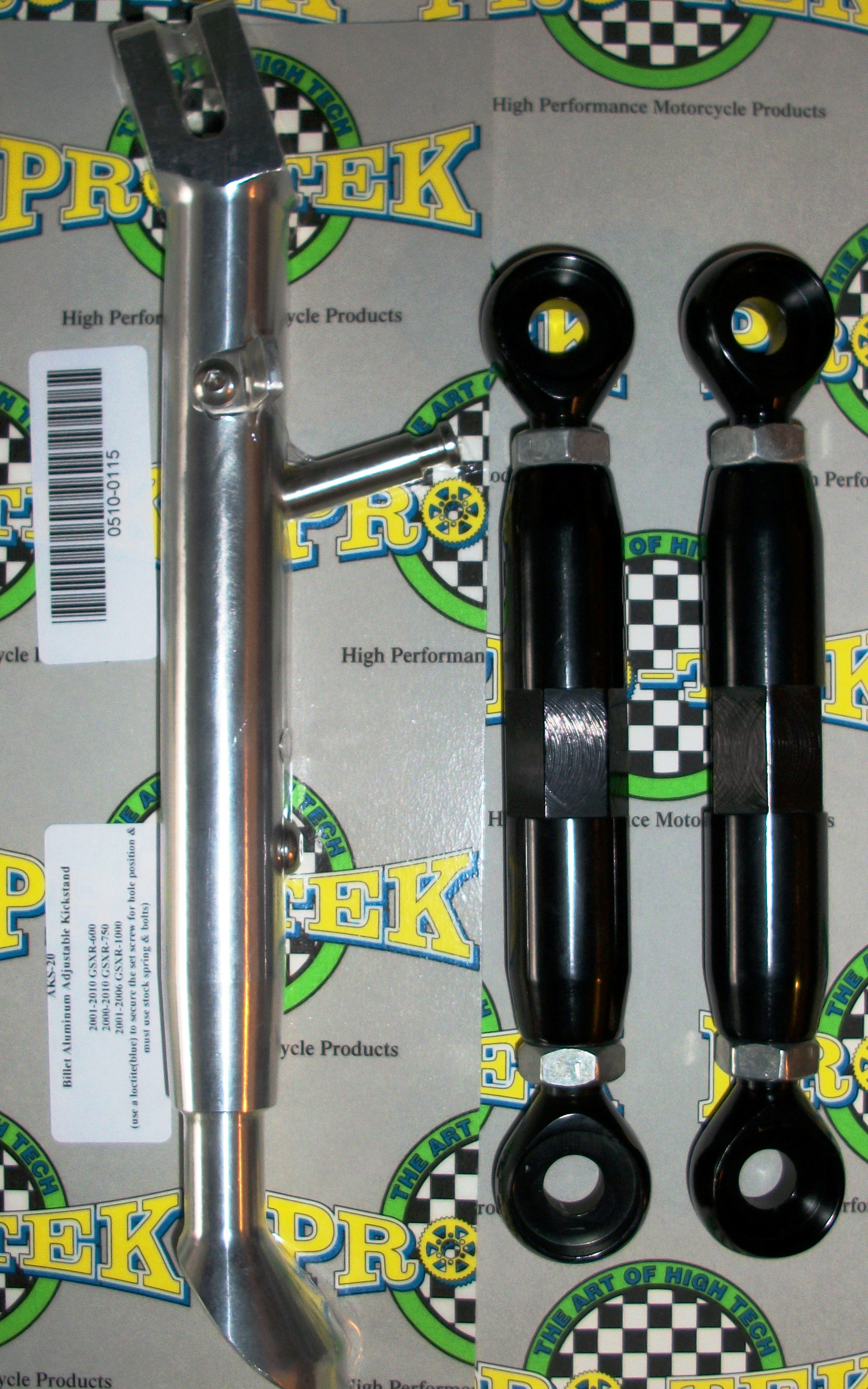 Pro-tek Kickstand/Lowering Link Kit Suzuki 01-05 GSXR600/750 Pro-tek Kickstand/Lowering Link Kit Suzuki 01-05 GSXR600/750